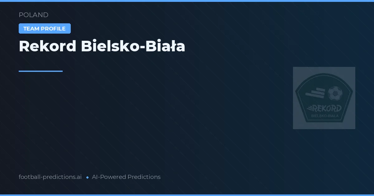 Rekord Bielsko-Biała Ponturi și statistici