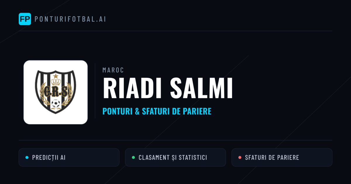 Riadi Salmi Ponturi și statistici
