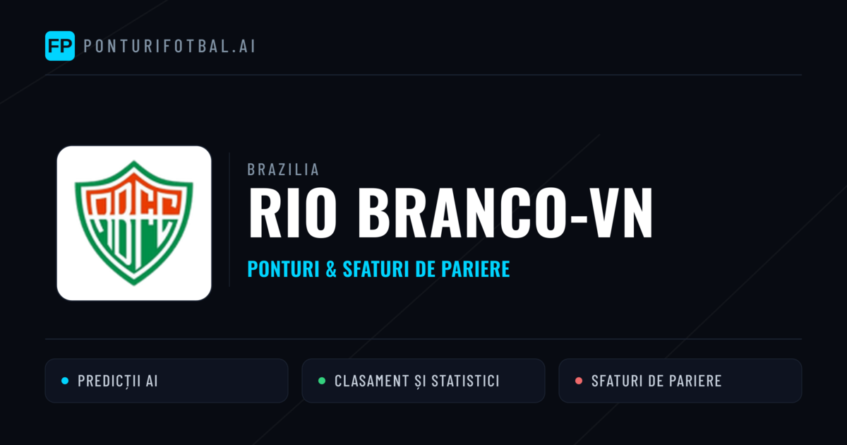 Rio Branco-VN Ponturi și statistici