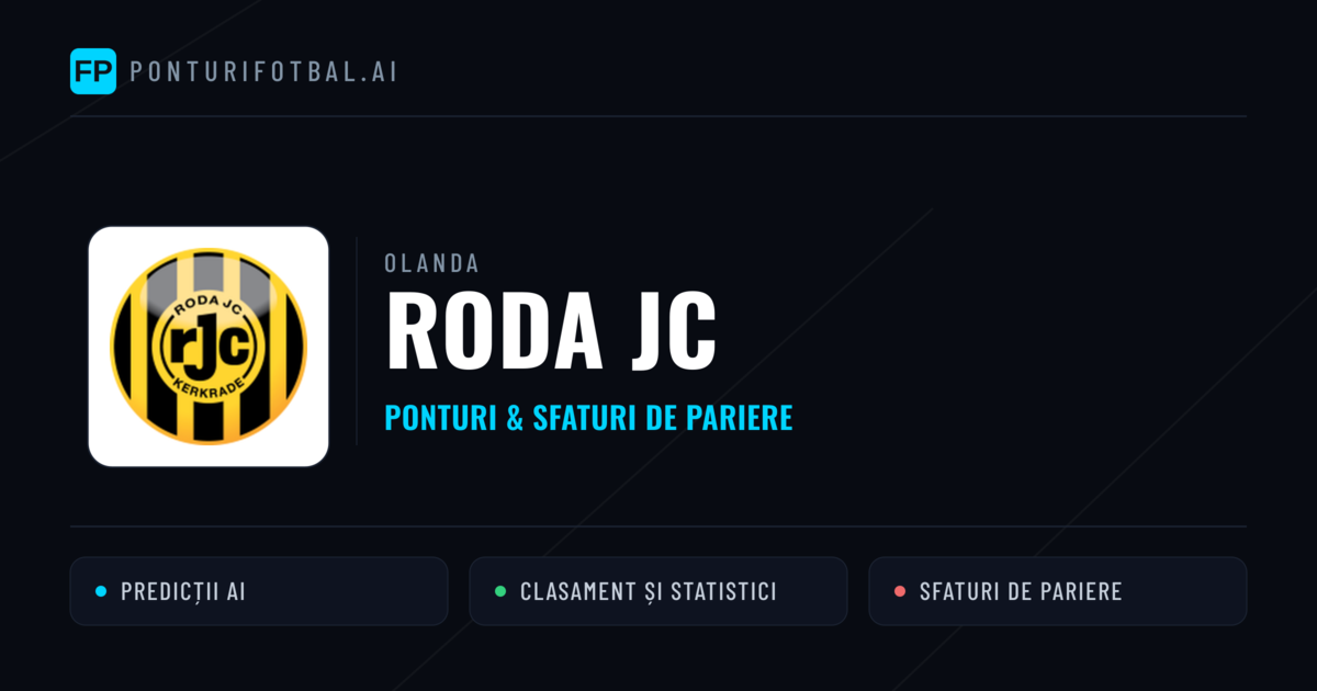 Roda JC Ponturi și statistici