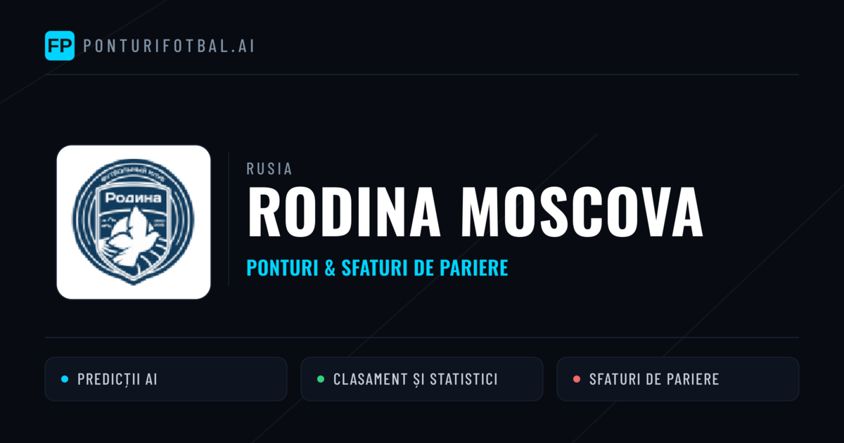 Rodina Moscova Ponturi și statistici