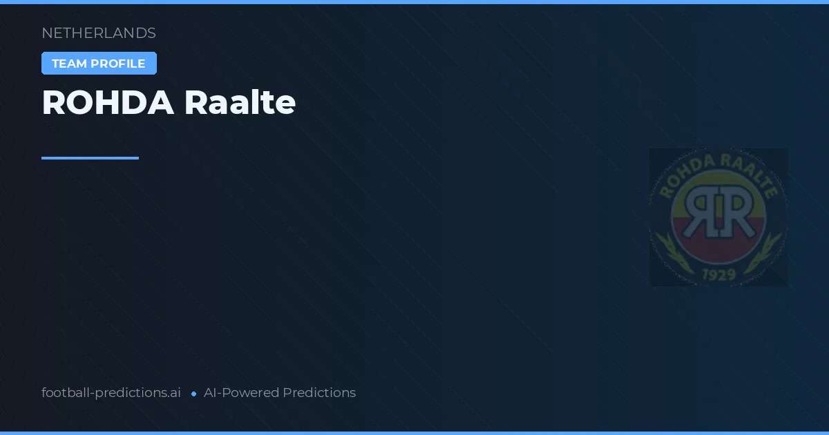 ROHDA Raalte Ponturi și statistici