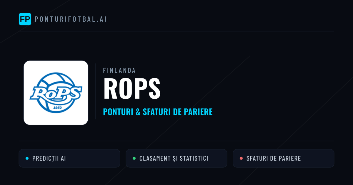 Rops Ponturi și statistici