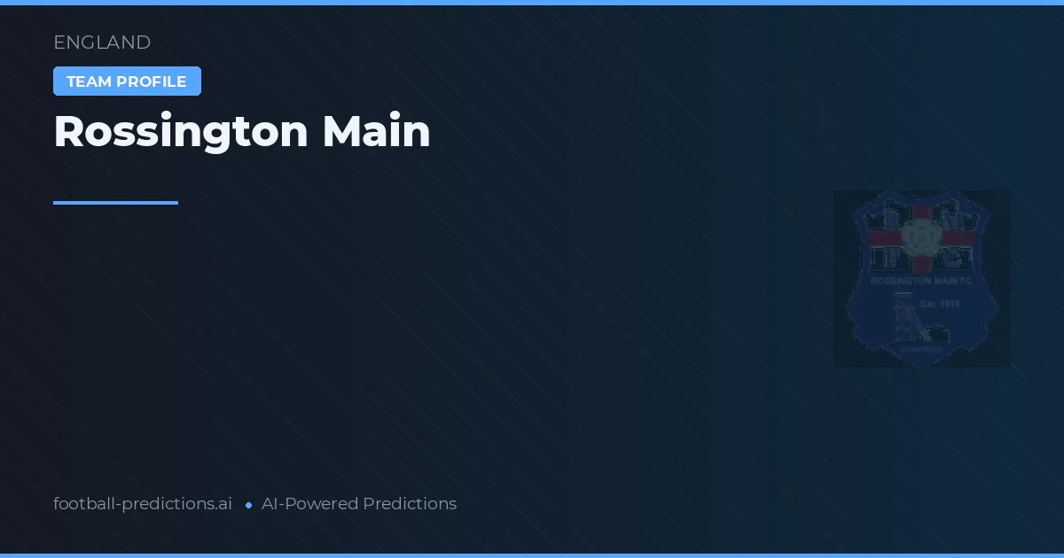 Rossington Main Ponturi și statistici