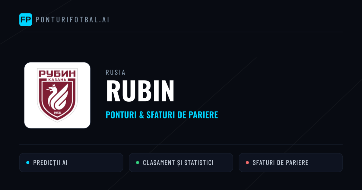 Rubin Ponturi și statistici