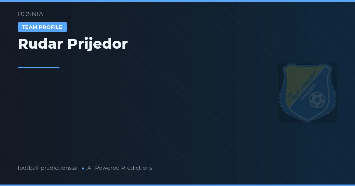 Rudar Prijedor Ponturi și statistici