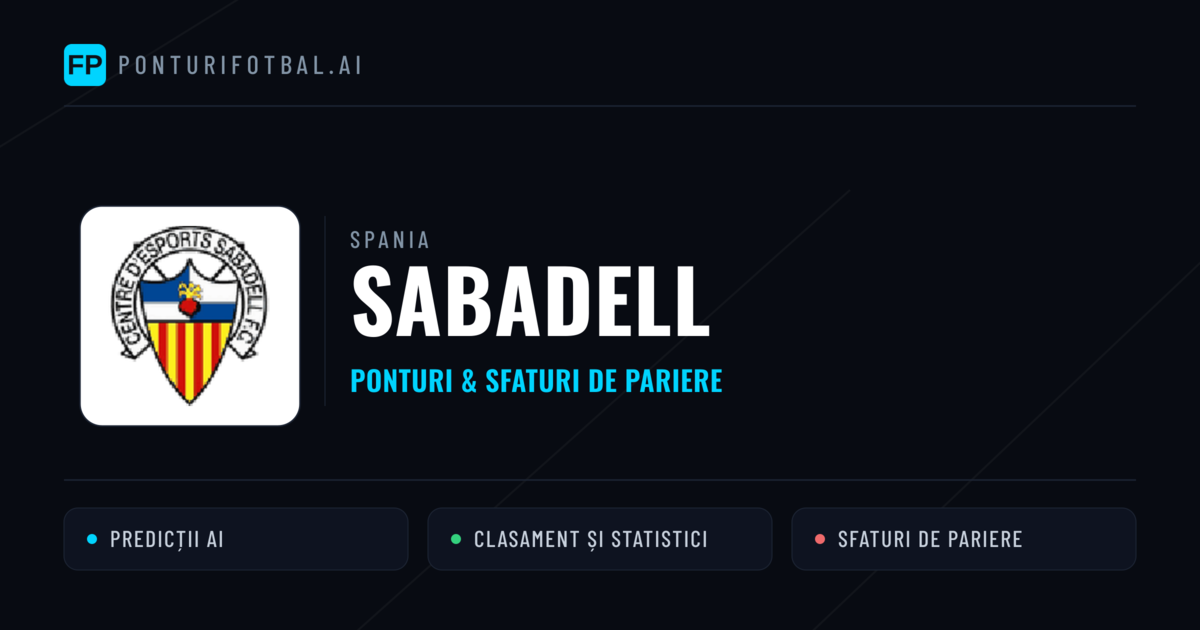 Sabadell Ponturi și statistici