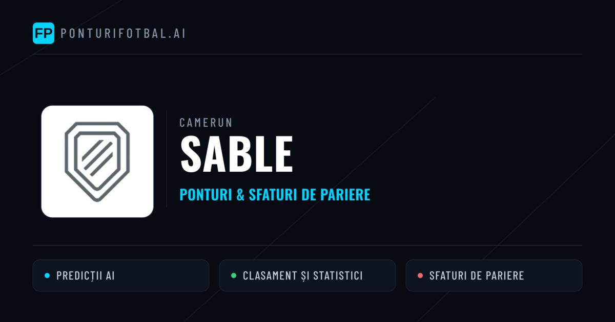 Sable Ponturi și statistici