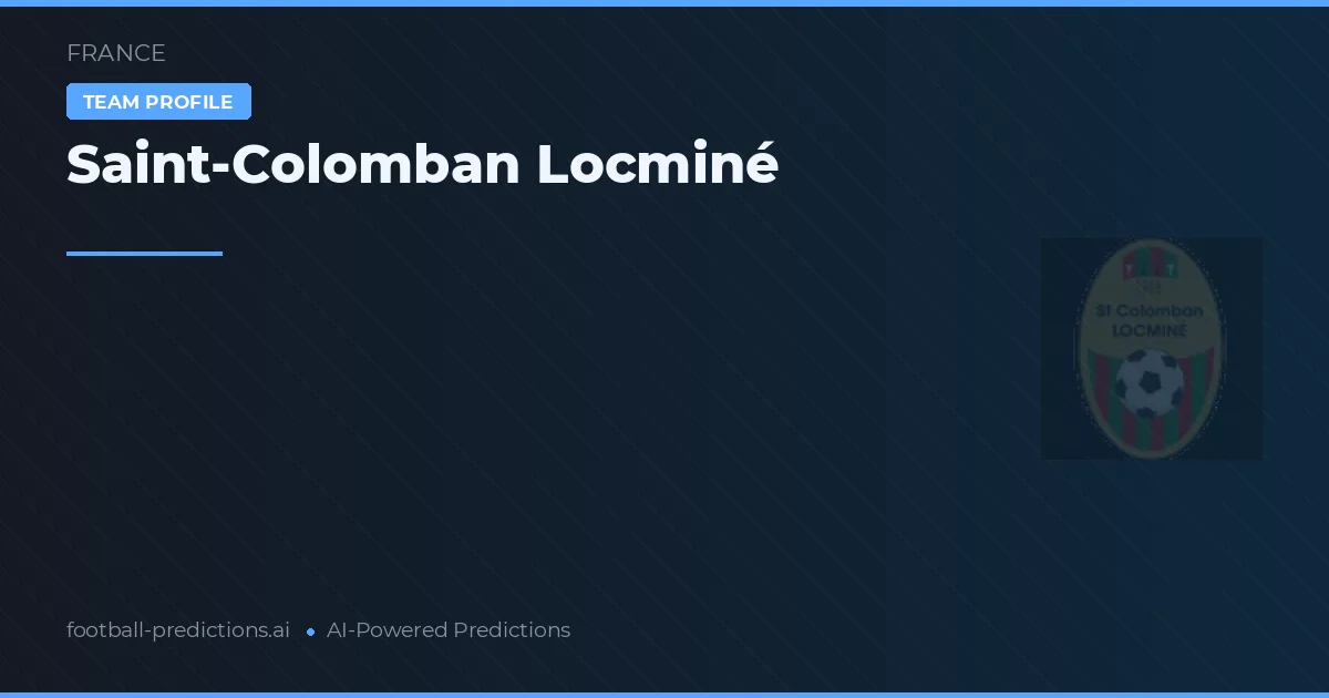 Saint-Colomban Locminé Ponturi și statistici