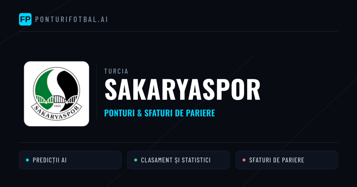 Sakaryaspor Ponturi și statistici