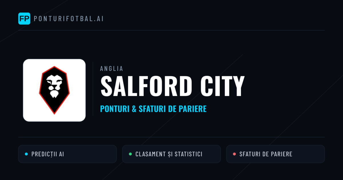Salford City Ponturi și statistici