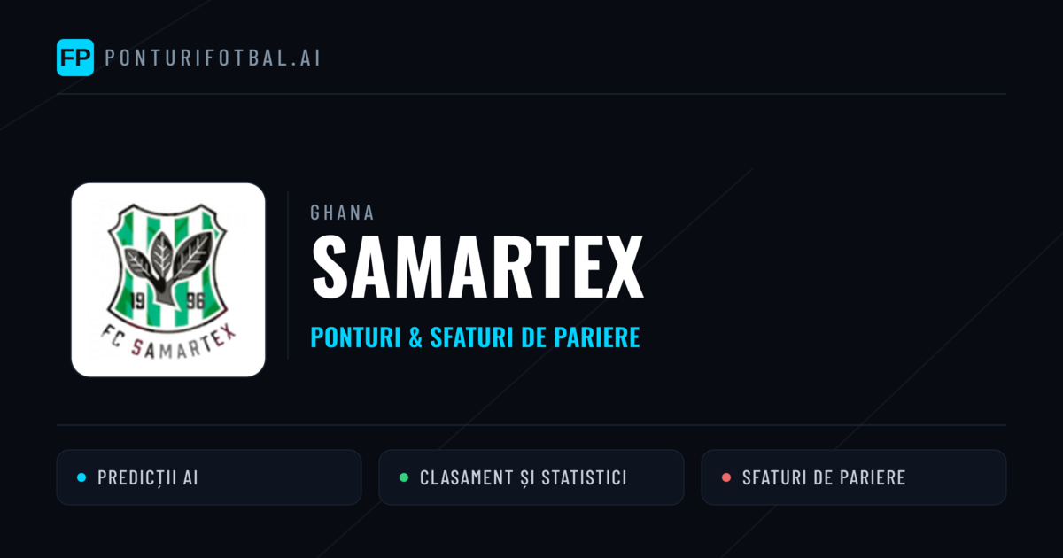 Samartex Ponturi și statistici