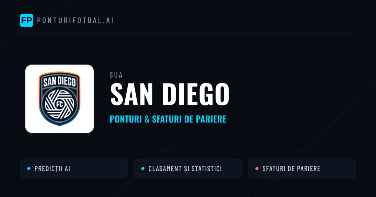 San Diego Ponturi și statistici