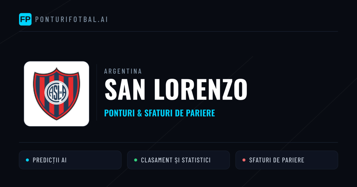 San Lorenzo Ponturi și statistici