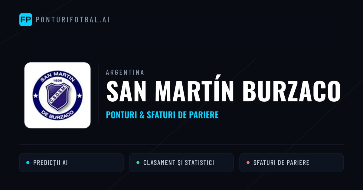 San Martín Burzaco Ponturi și statistici