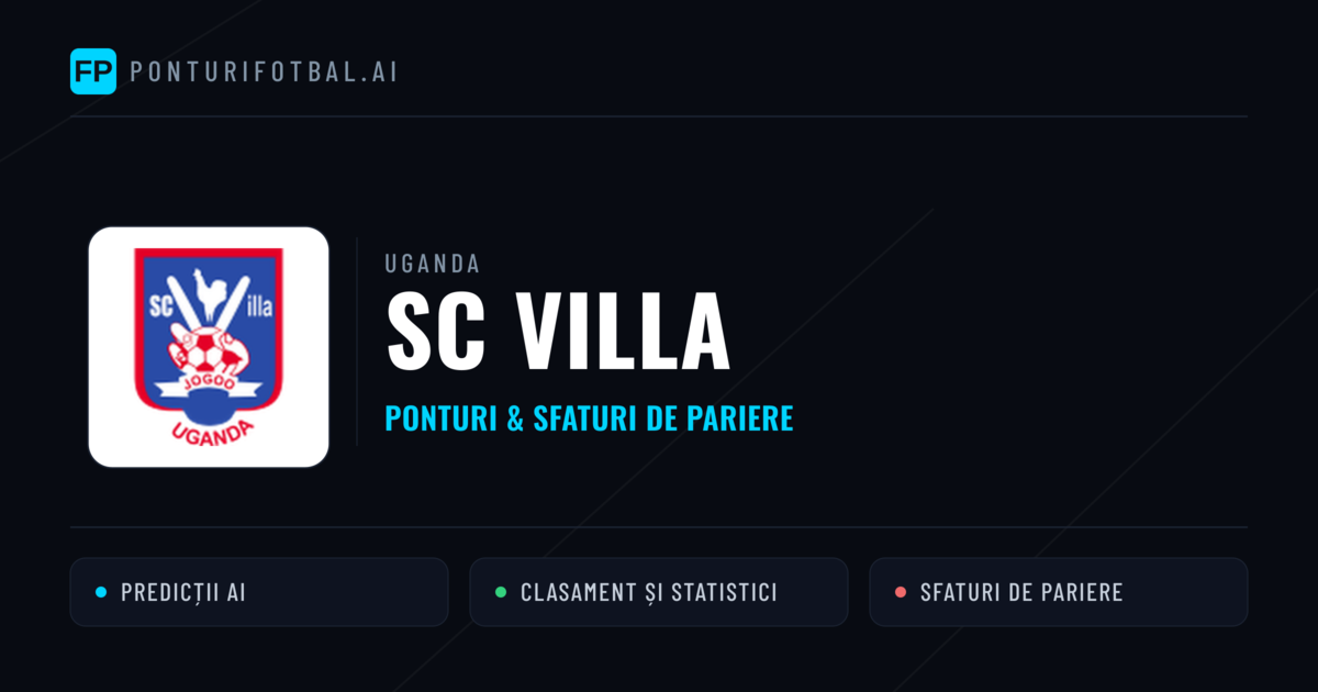 SC Villa Ponturi și statistici