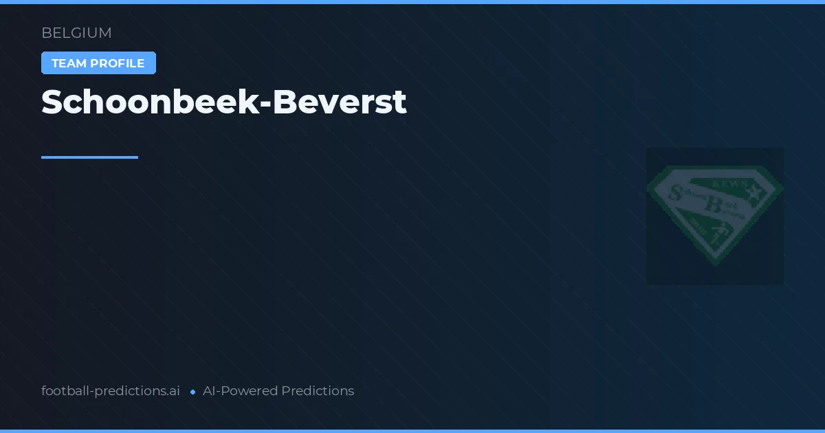 Schoonbeek-Beverst Ponturi și statistici