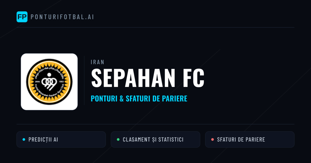 Sepahan FC Ponturi și statistici