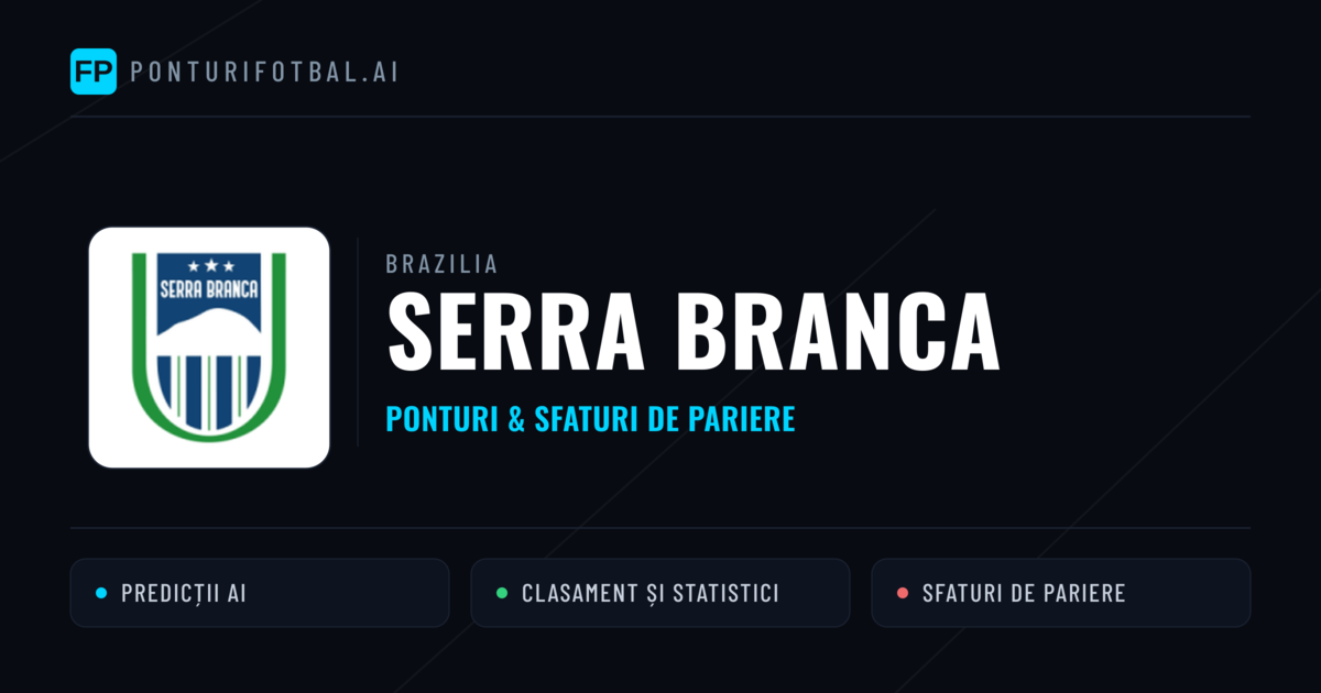 Serra Branca Ponturi și statistici