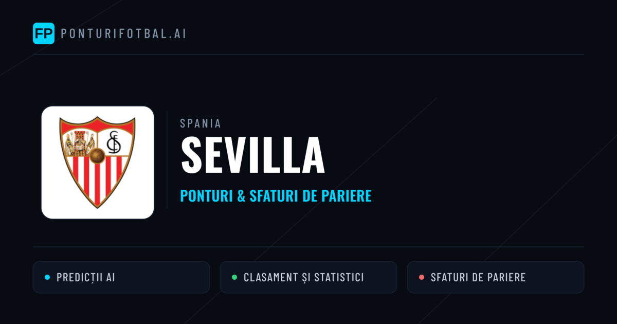 Sevilla Ponturi și statistici