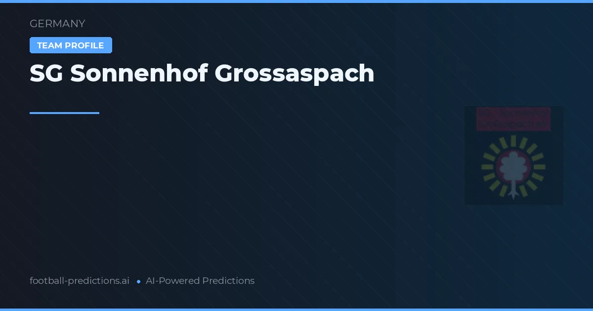 SG Sonnenhof Großaspach Ponturi și statistici