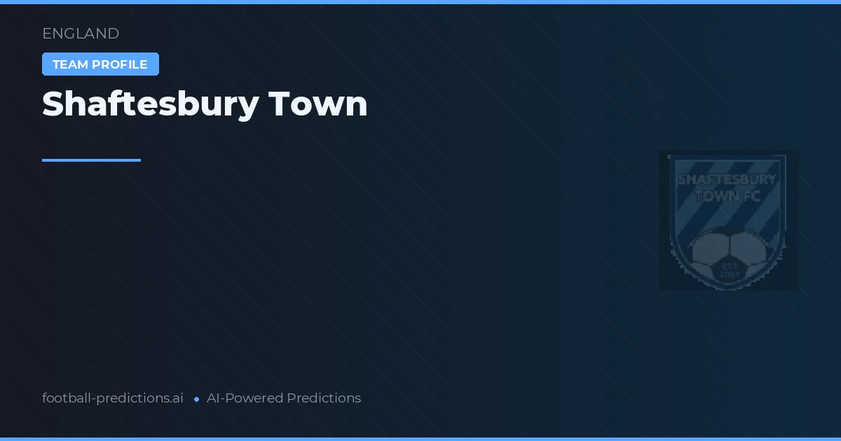 Shaftesbury Town Ponturi și statistici