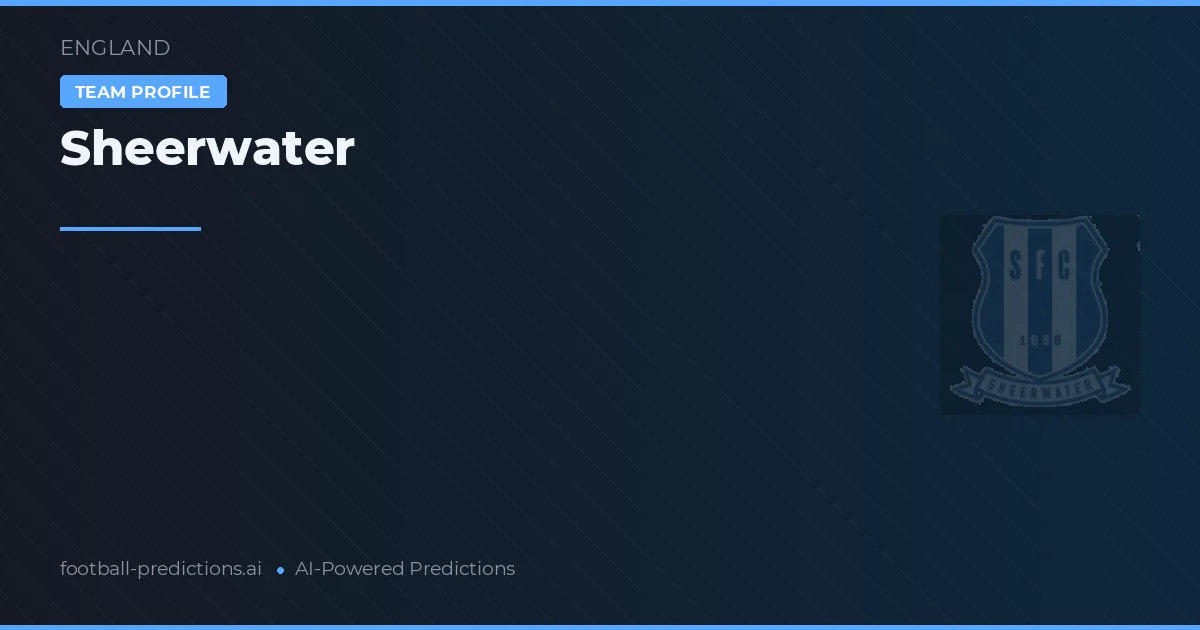 Sheerwater Ponturi și statistici