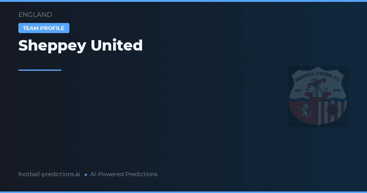 Sheppey United Ponturi și statistici