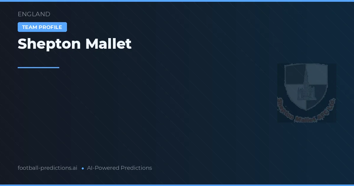 Shepton Mallet Ponturi și statistici