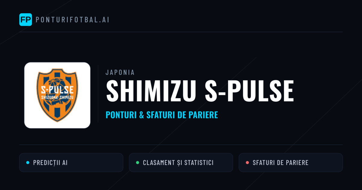 Shimizu S-Pulse Ponturi și statistici