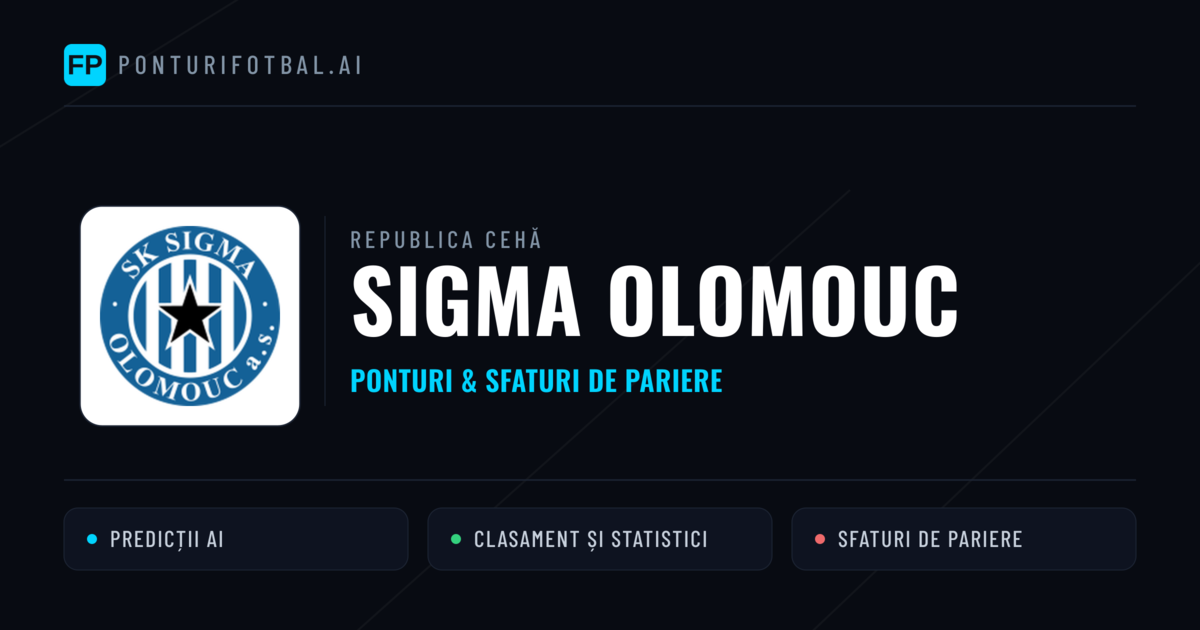 Sigma Olomouc Ponturi și statistici