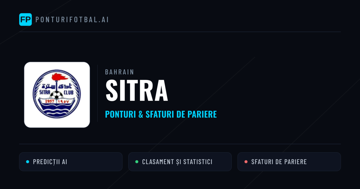 Sitra Ponturi și statistici