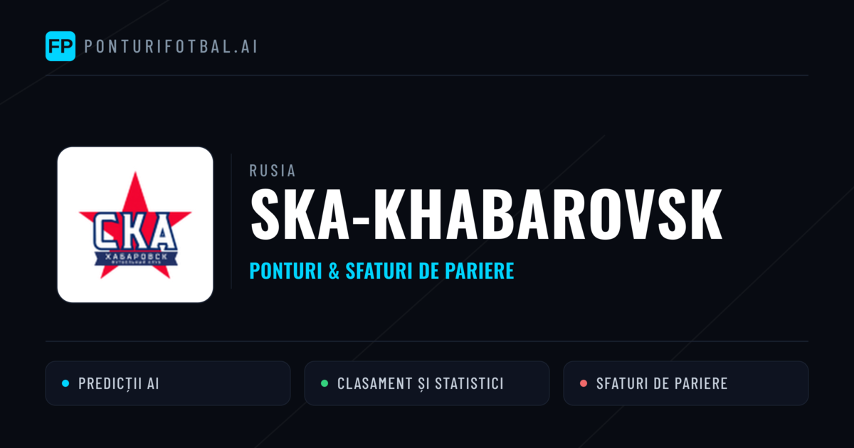 Ska-khabarovsk Ponturi și statistici