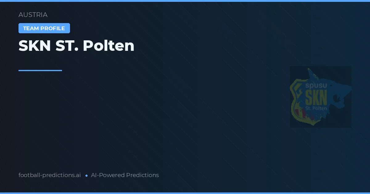 SKN St. Pölten Ponturi și statistici