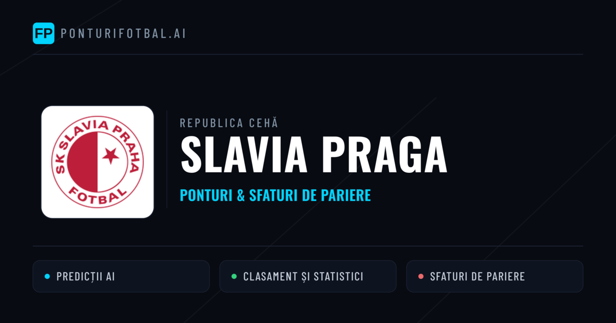 Slavia Praga Ponturi și statistici