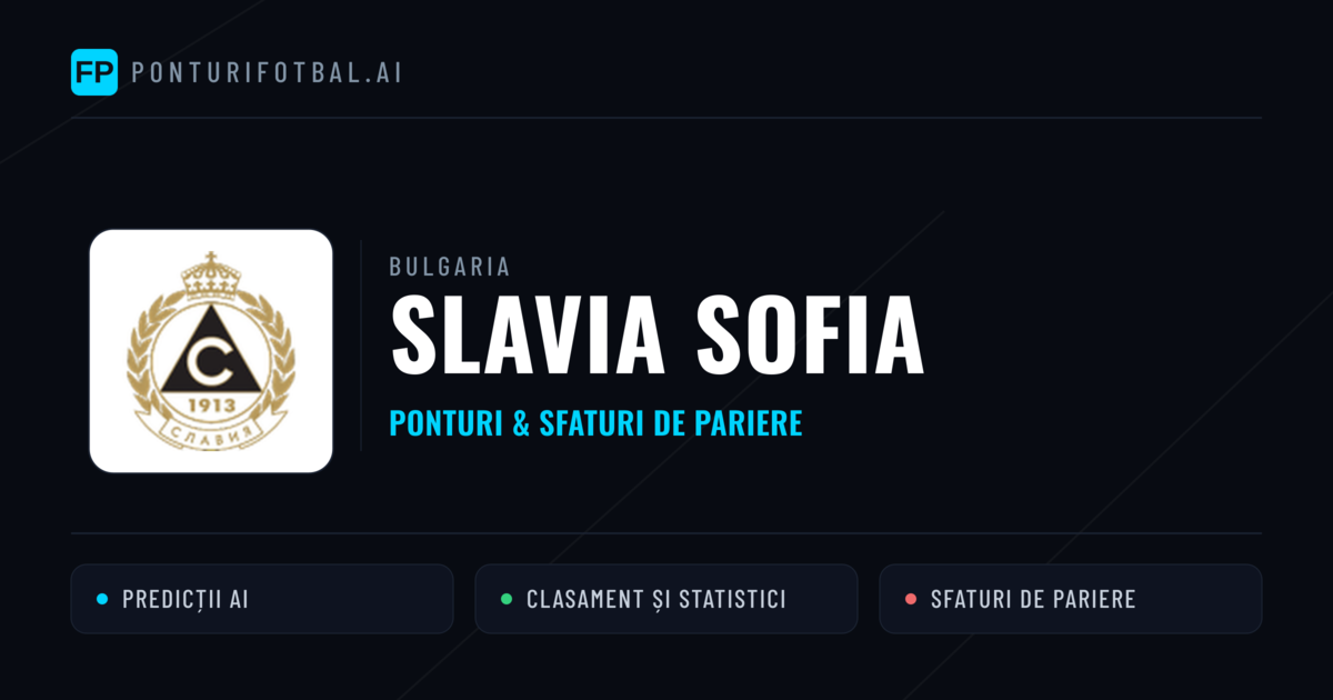 Slavia Sofia Ponturi și statistici