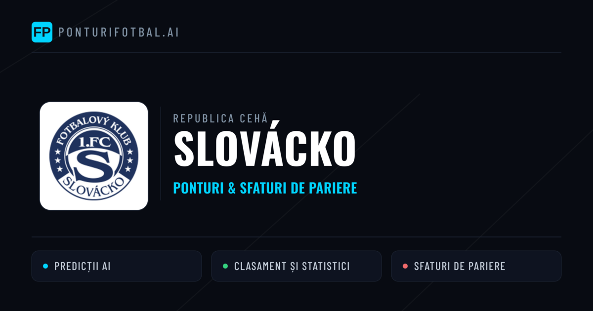 Slovácko Ponturi și statistici