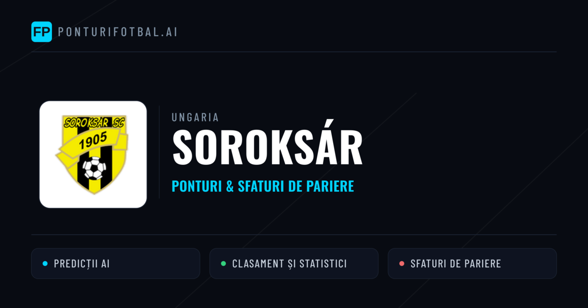 Soroksár Ponturi și statistici