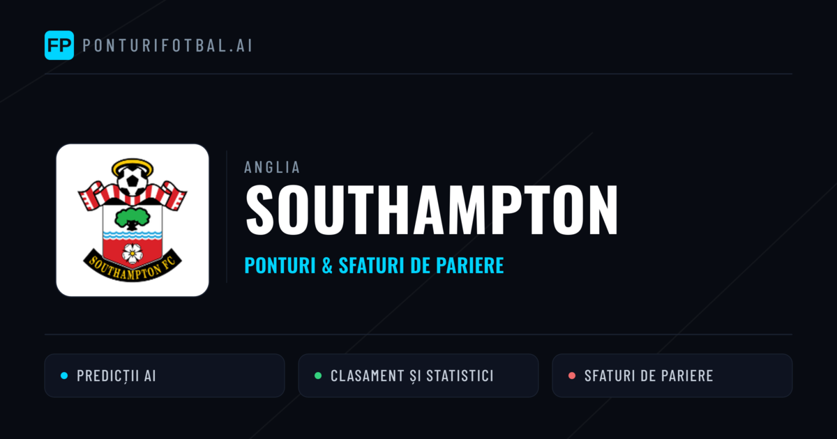 Southampton Ponturi și statistici