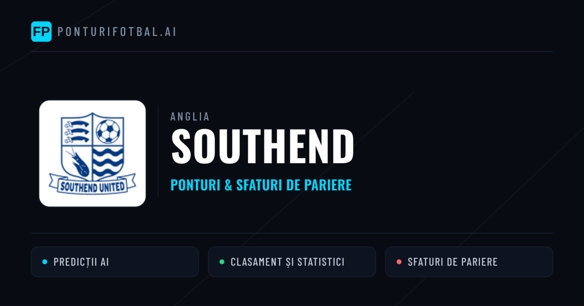 Southend Ponturi și statistici