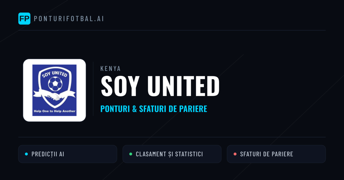 Soy United Ponturi și statistici