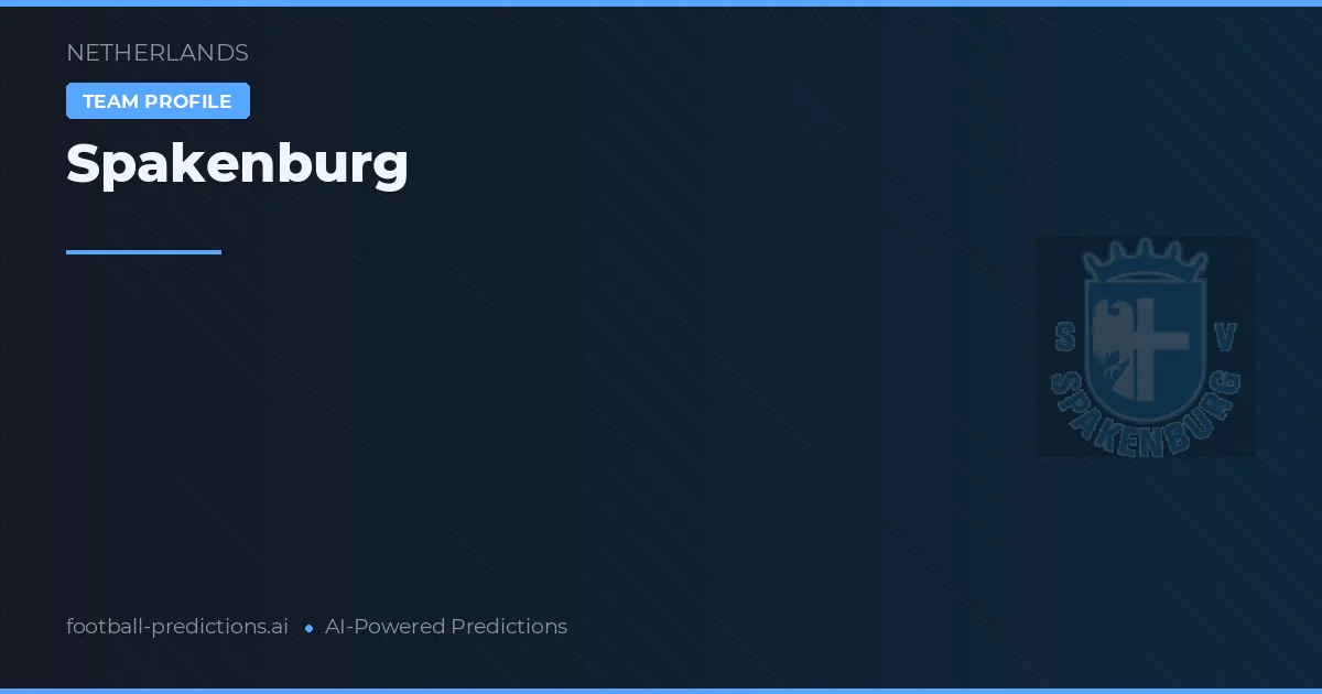 Spakenburg Ponturi și statistici