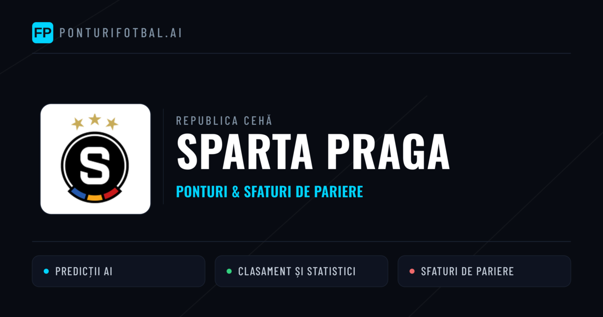 Sparta Praga Ponturi și statistici