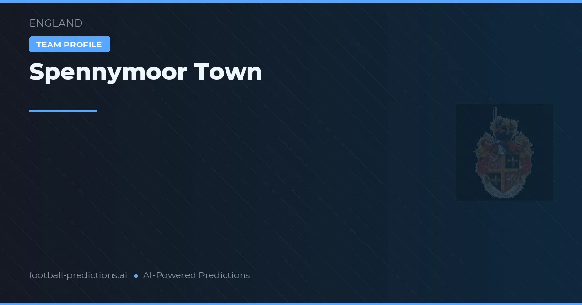 Spennymoor Town Ponturi și statistici