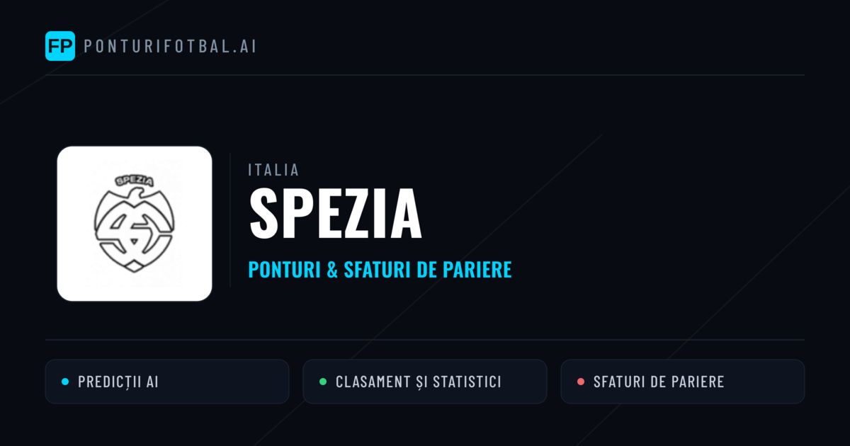 Spezia Ponturi și statistici