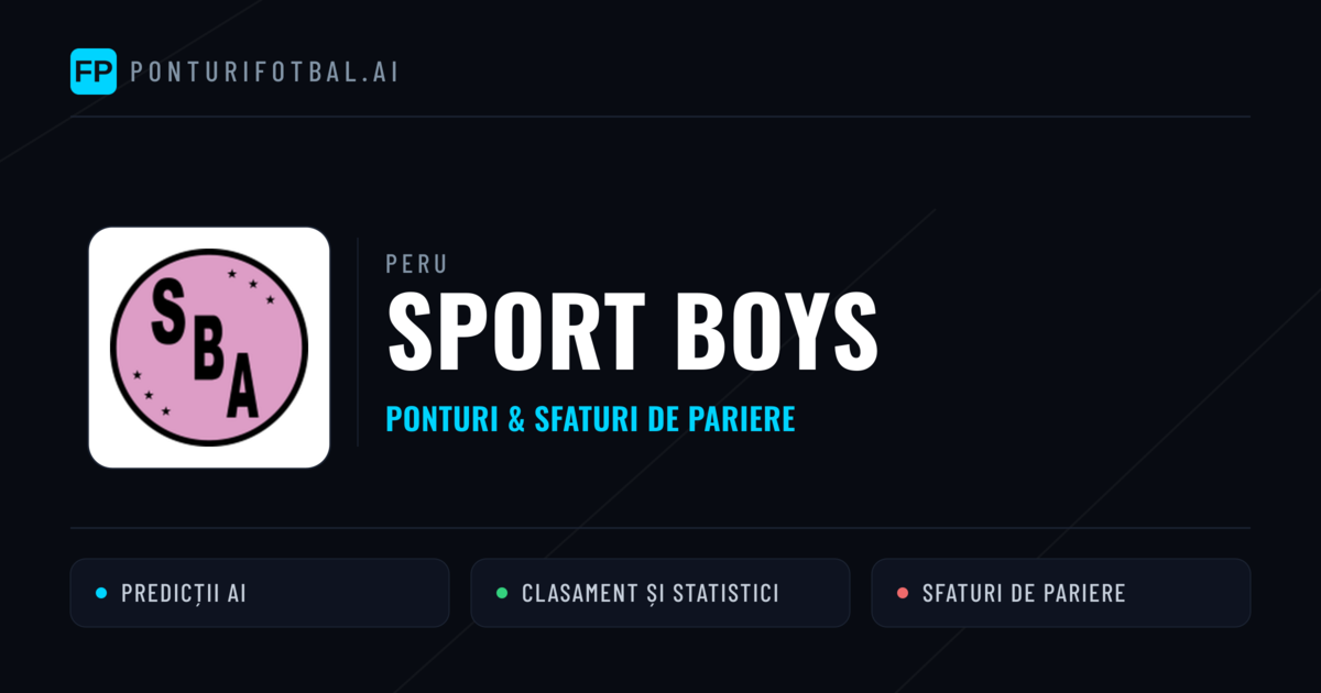 Sport Boys Ponturi și statistici