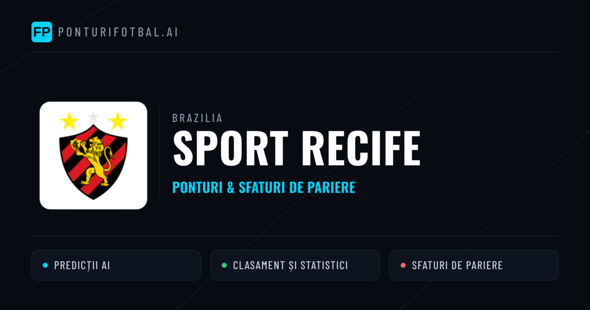 Sport Recife Ponturi și statistici