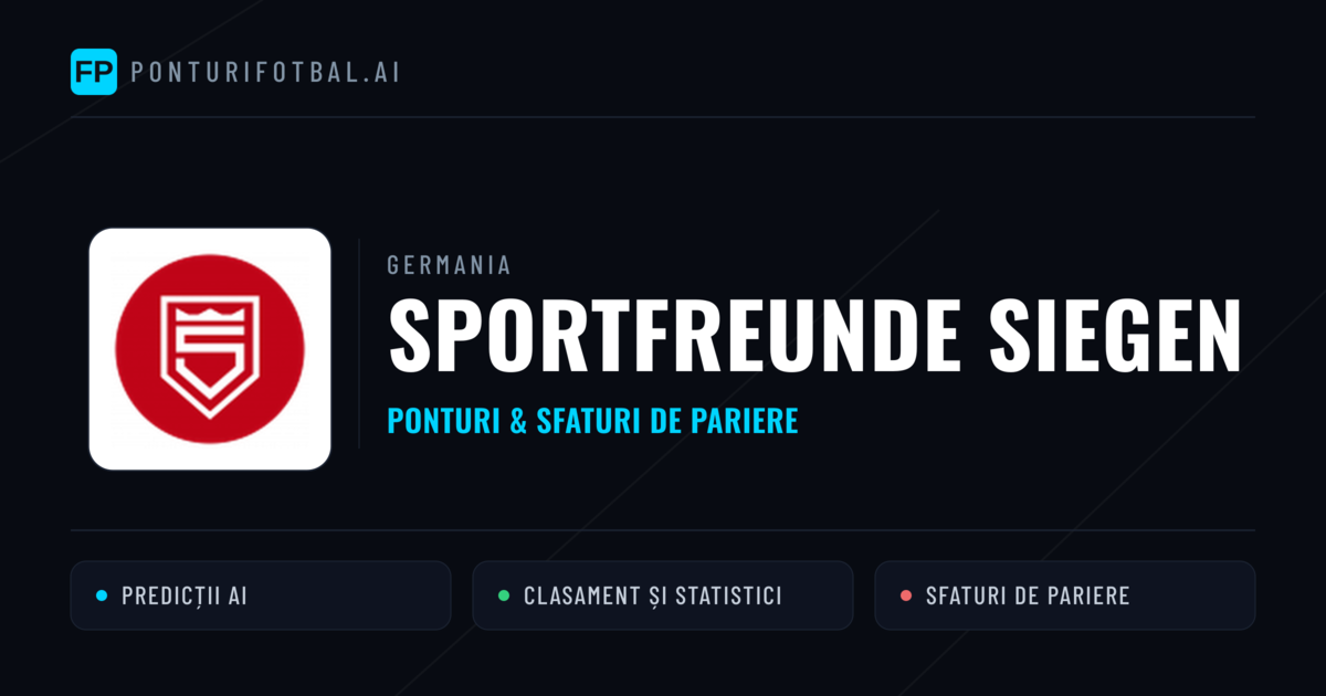 Sportfreunde Siegen Ponturi și statistici