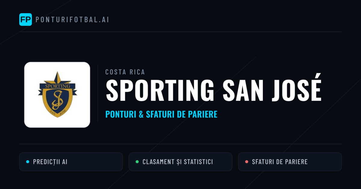 Sporting San José Ponturi și statistici