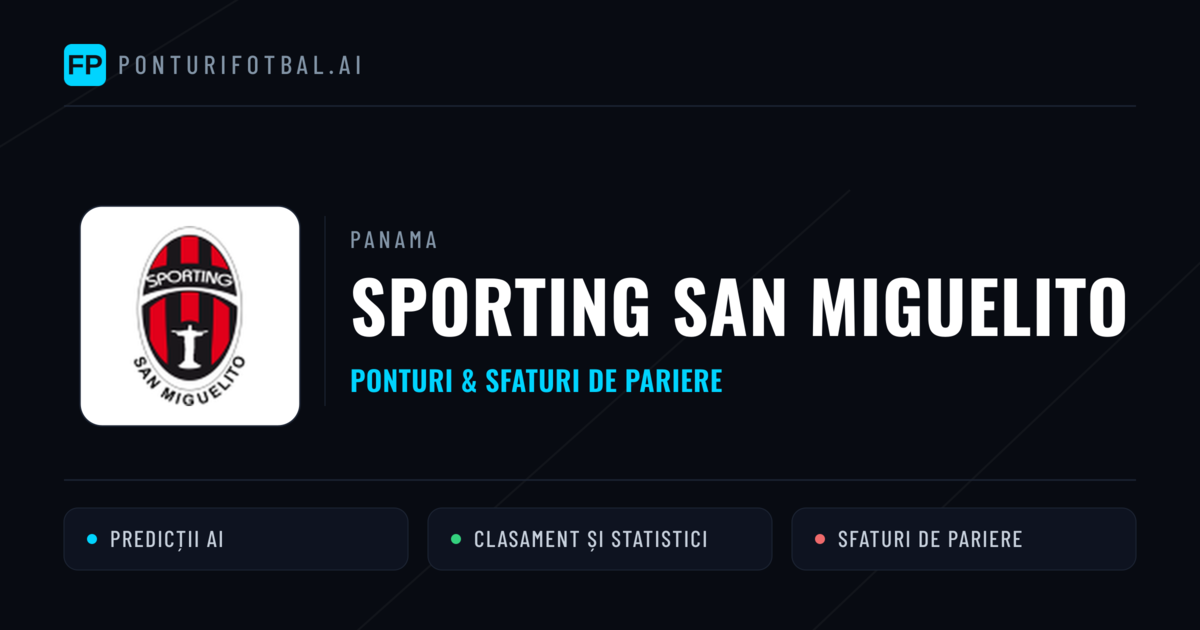 Sporting San Miguelito Ponturi și statistici